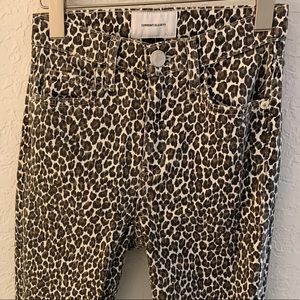 Current/Elliott High Waist Jeans in Snow Leopard